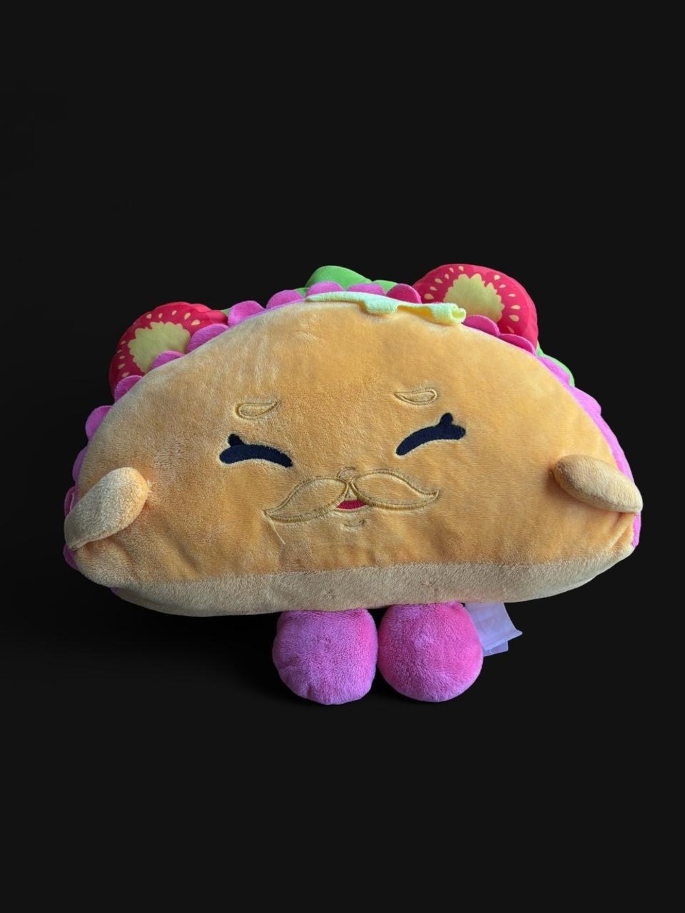 ✨ Shopkins Taco
plush toy with closed eyes and mustache✨